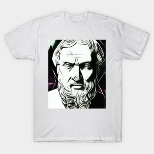 Herodotus Black and White Portrait | Herodotus Artwork 3 T-Shirt